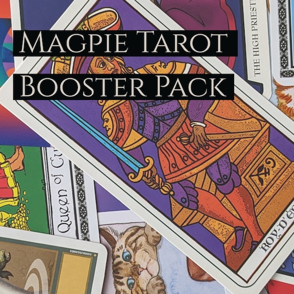 Magpie Tarot Card Booster Pack | Random Tarot Cards | Tarot Booster Pack | Tarot Mystery Pack | Patchwork Tarot | Chaos Tarot
