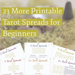 23 Printable Tarot Spreads for Beginners | Tarot Card Spread Template | 23 Downloadable Tarot Spreads | PDF Printable for Instant Download