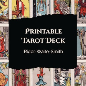 Rider Taile Smith Classic Tarot Deck - Hohe Auflösung 300 DPI, druckbare digitale PDF, Sofort-Download, Vintage Tarotkarten