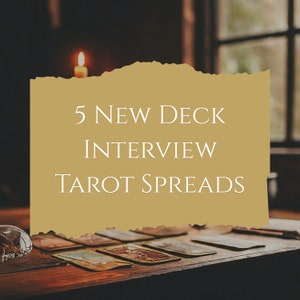 Connect with Your Tarot Deck | 5 Interview Spreads for Beginners | Printable Reading Templates