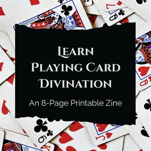 Revista de adivinación con naipes: Guía de cartomancia, tarot, tarot con naipes (imprimible y digital)