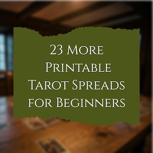23 druckbare Tarotkarten PDF: Einfache Layouts für tägliche Lesungen, Fragen & Selbstreflexion - anfängerfreundlicher digitaler Download