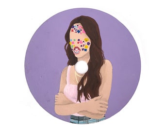 Hand Painted CD Olivia Rodrigo Sour Album