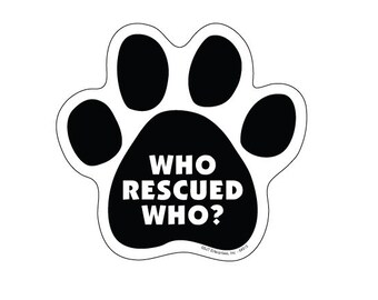 Pink Scribble Paws “I Love My Dogs” Paw Print Magnet Set For Car
