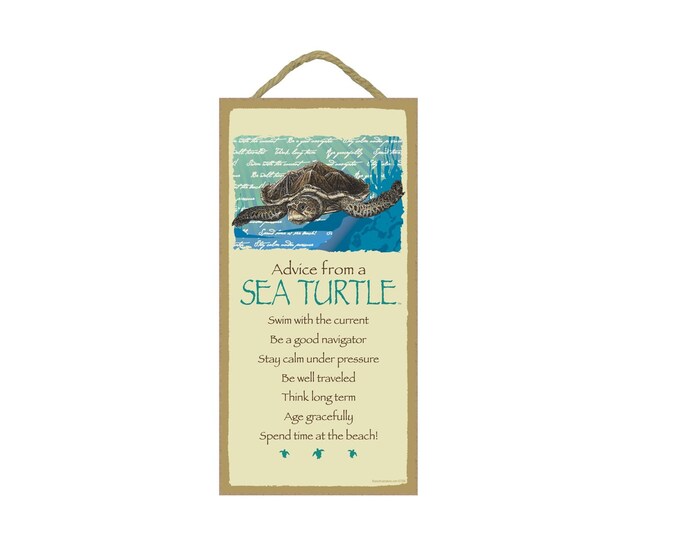 Advice From a Sea Turtle... Swim With the Current Age Gracefully Be a ...
