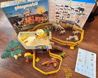 Playmobil Zoo Vintage - Lot D'animaux Dans Sa Boîte D'origine - Occasion