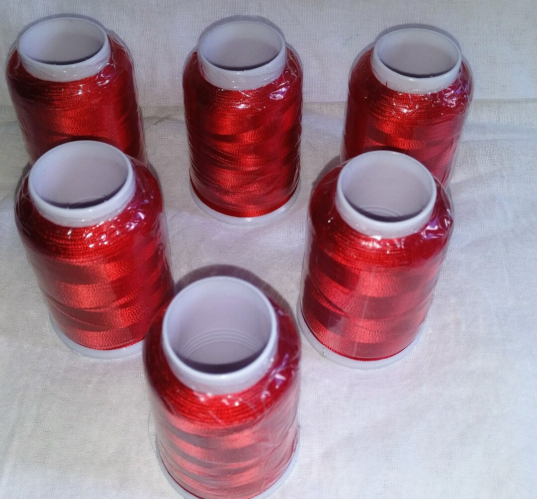 Polyester Embroidery Machine Thread Total 12 Spools 1150 Mtr - Etsy