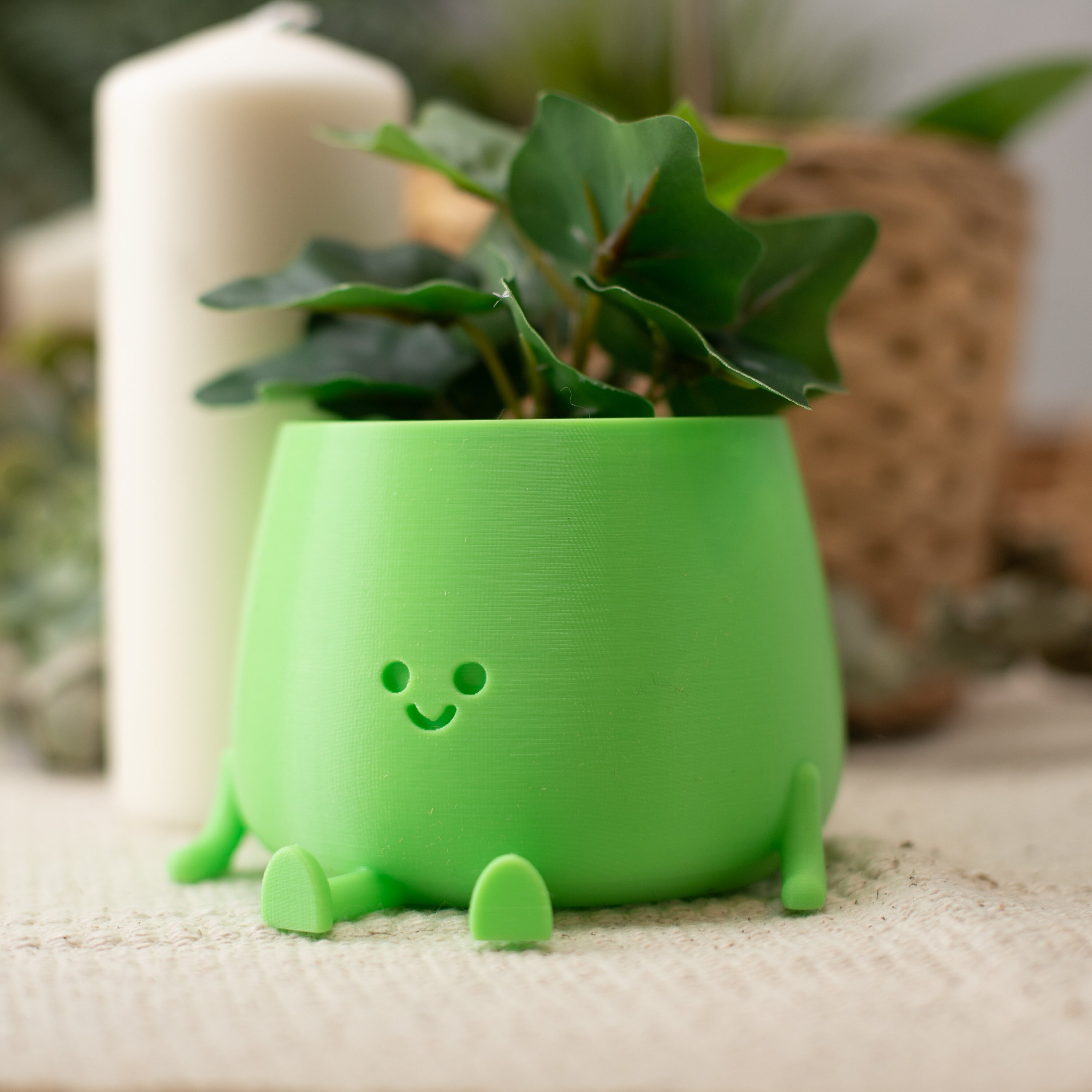 3D Printed Happy Face Eco-friendly Bio-based - Etsy