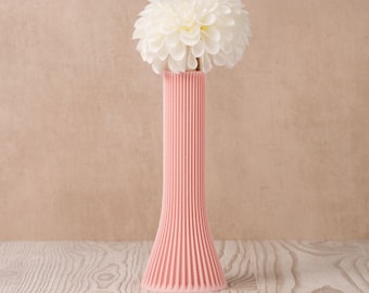 Eco-Friendly 3D Printed Dry Flower Vase - Sustainable Polylactic Acid Minimalist Home Decor