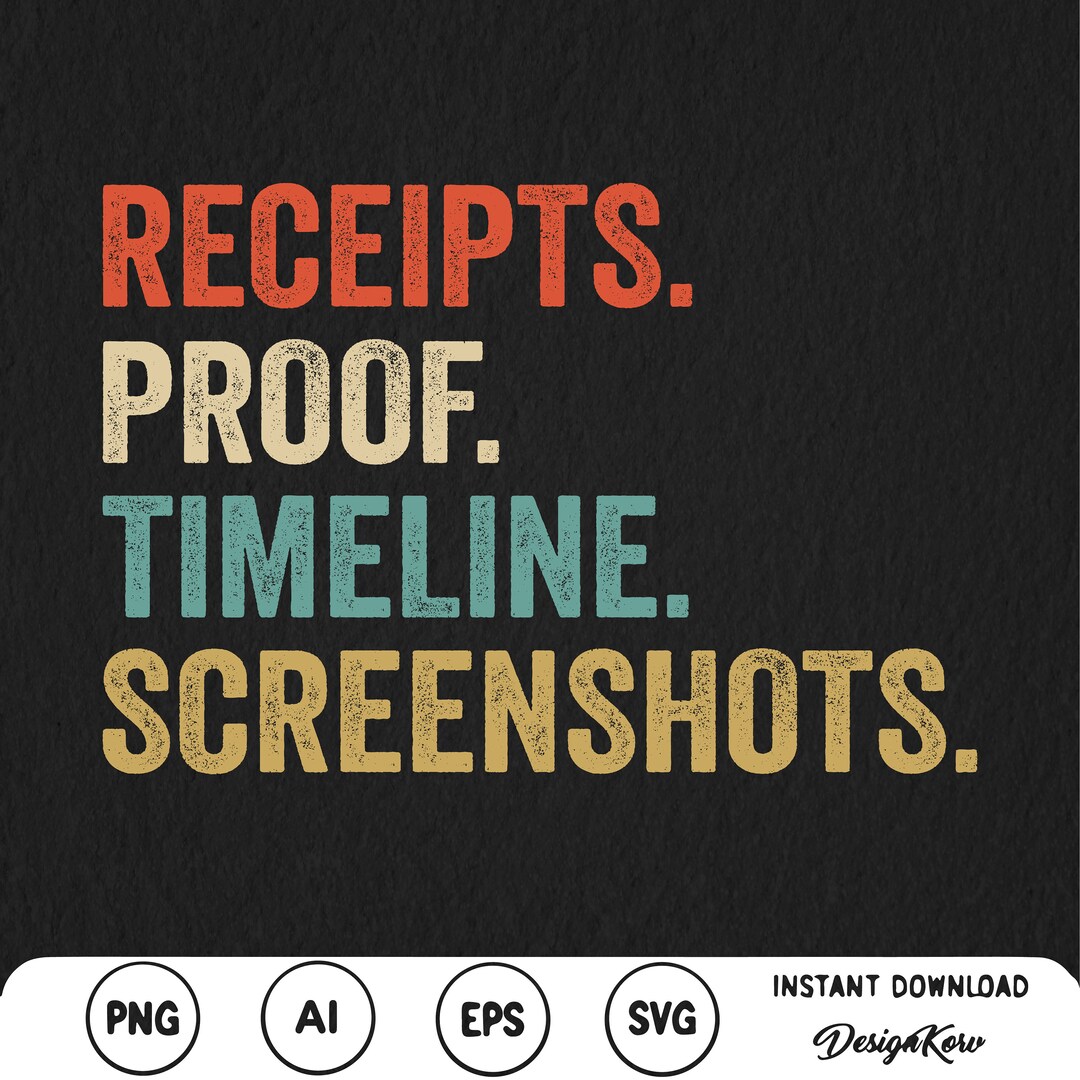 Receipts Proof Timeline Screenshots Svg Png for Small Business Bravo