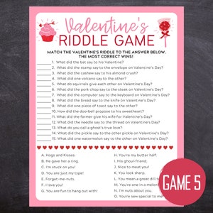 Valentines Day Printable Games Valentines Games Bundle - Etsy