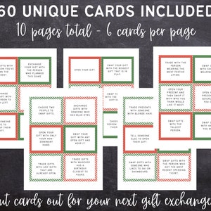 Christmas Gift Exchange Game Printable Christmas Game - Etsy