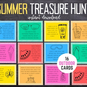 Summer Scavenger Hunt for Kids | Teen and Tween Outdoor Hunt  | Scavenger Hunt for Older Kids | Summer Scavenger Hunt | Summer Games