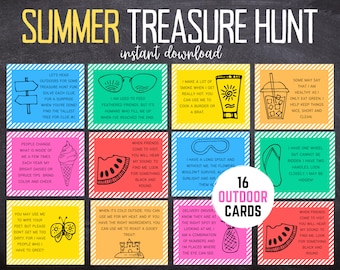 Summer Scavenger Hunt for Kids | Teen and Tween Outdoor Hunt  | Scavenger Hunt for Older Kids | Summer Scavenger Hunt | Summer Games
