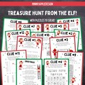 Elf Treasure Hunt for Kids | Elf Scavenger Hunt Hunt | Elf Letter | Elf Games | Elf Activities | Printable Elf Games | Elf Secret Code