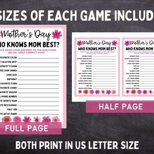 Mothers Day Printable Games Mothers Day Games Bundle Etsy Mothers Day Printable Games Mothers Day Games Bundle Etsy