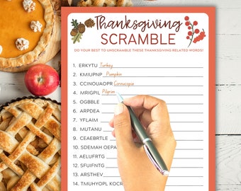 Erntedank Buchstaben-Spiel | Erntedank Spiel | Friendsgiving-Spiel | Erntedank-Klassenzimmer | Erntedank-Spiel