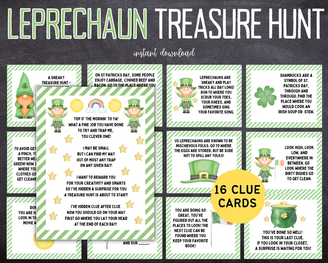 Leprechaun Treasure Hunt  Leprechaun Letter  St Patricks Day