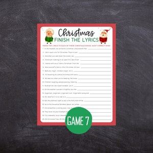 Printable Christmas Game Bundle Christmas Party Games - Etsy