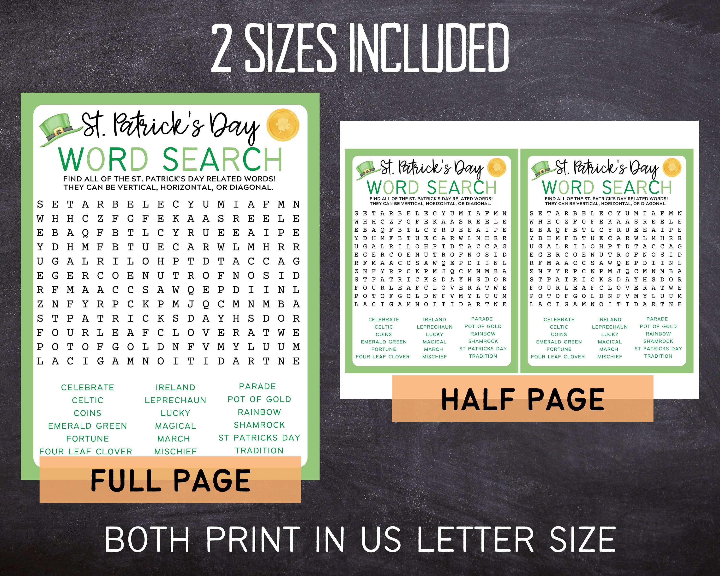 St Patricks Day Word Search | St Patricks Printable Game | St Patricks ...