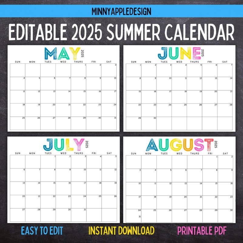 Calendar2025 May - Etsy