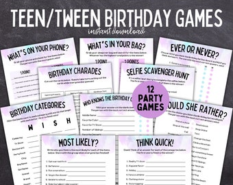 Teen and Tween Birthday Party Games | Sleepover Games | Birthday Girl Games | Sweet 16 Games | Birthday Games for Girls | Birthday Party