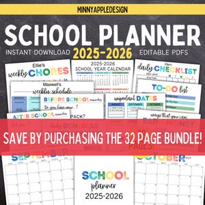 Printable Editable Weekly Schedule | Simple Kids School and Activity ...