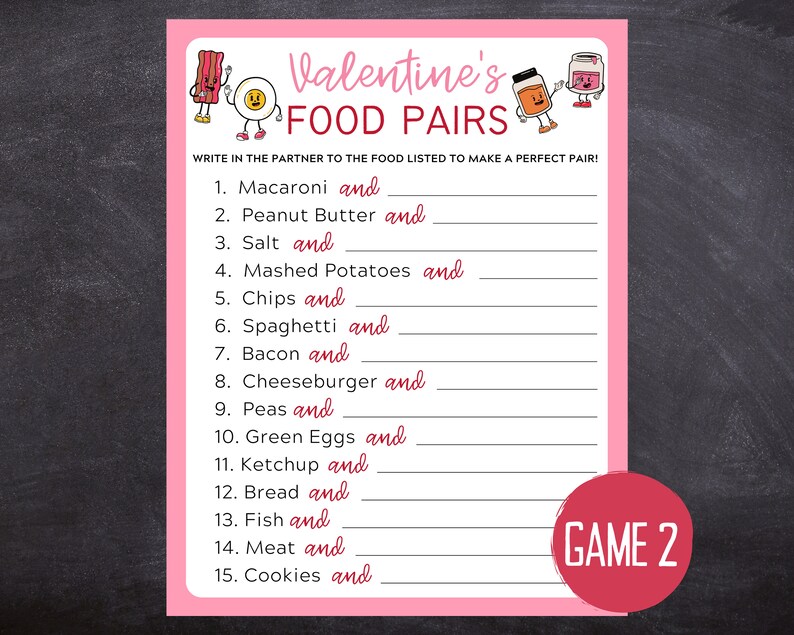 Valentines Day Printable Games Valentines Games Bundle - Etsy