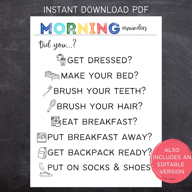 Morning Routine - Etsy