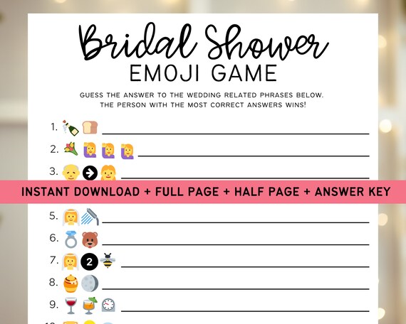 Bridal Shower Emoji Game Instant Download PDF Bridal Etsy Il 570xN.3792515493 Khei