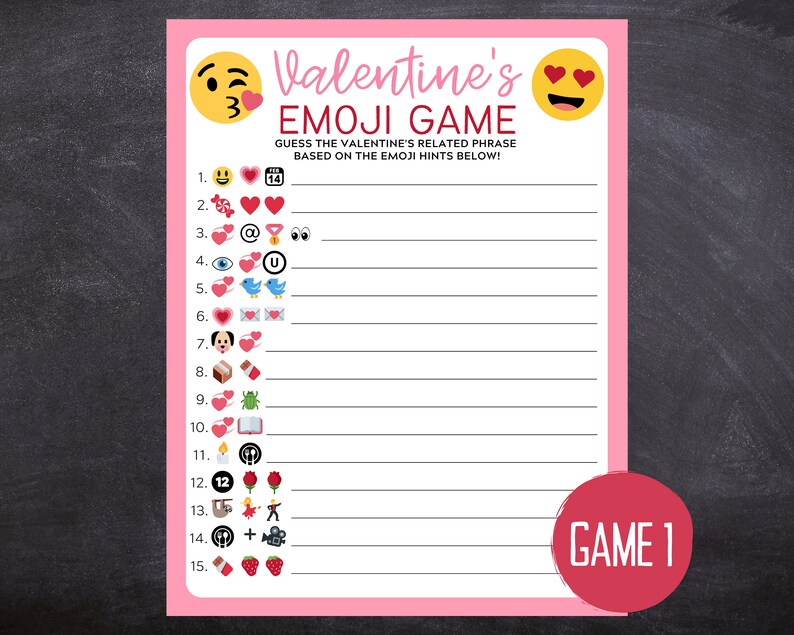 Valentine's Day Printable Games Valentines Games Bundle - Etsy