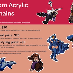 Custom acrylic keychains