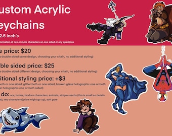 Custom acrylic keychains