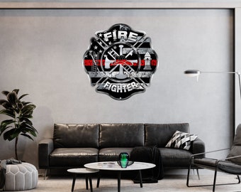 Firefighter Gift, Metal Sign, Fireman Gift, First Responder Gift, Firefighter Decor, FireFighter Sign, Firefighter Wall Decoration