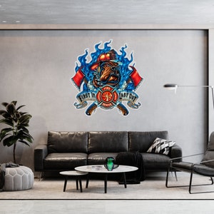 Firefighter Gift, Metal Sign, Fireman Gift, First Responder Gift, Firefighter Decor, FireFighter Sign, Firefighter Wall Decoration