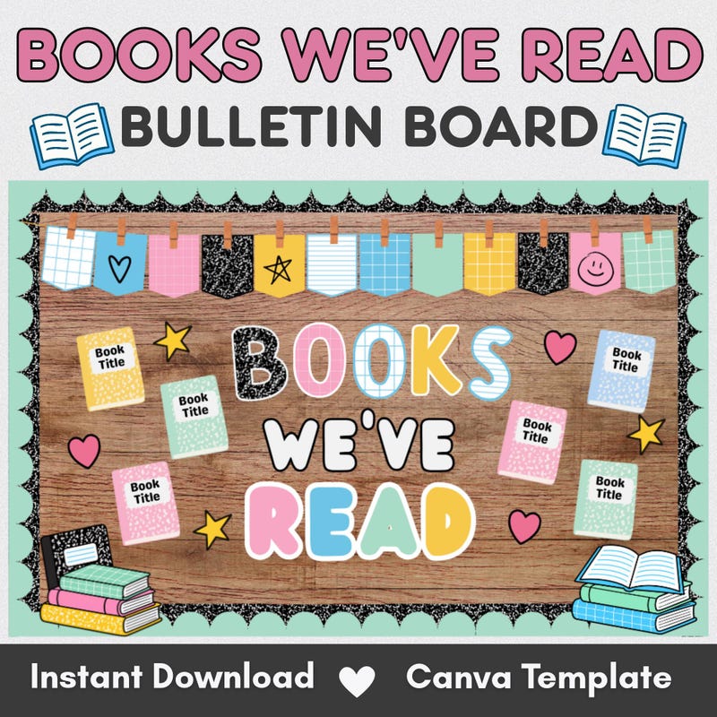 Mini Note Template Printable Books Read Template Canva - Etsy