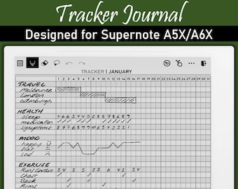 Supernote Tracker-Tagebuch