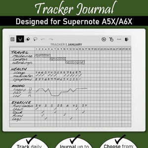 Supernote Tracker Journal