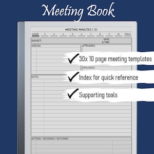 Meeting Book for the reMarkable tablets