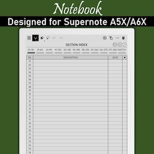 Supernote Notebook