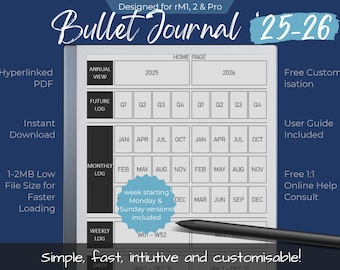 Bullet Journal for the reMarkable tablets