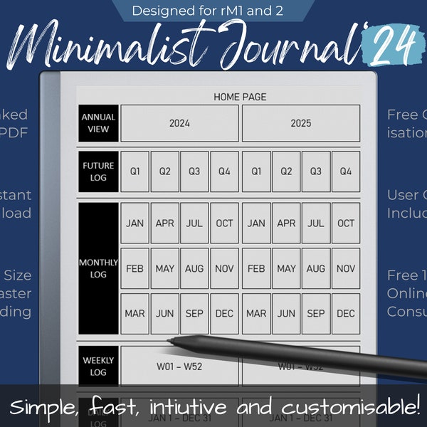 reMarkable Minimalist Journal