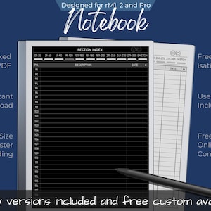 Notebook for the reMarkable tablets
