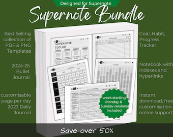 Supernote Planner Bundle: Toolkit, Bullet & Daily Journals (Digital Download)