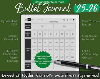 Supernote Bullet Journal