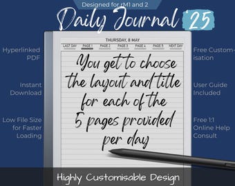 Daily Journal for the reMarkable tablets