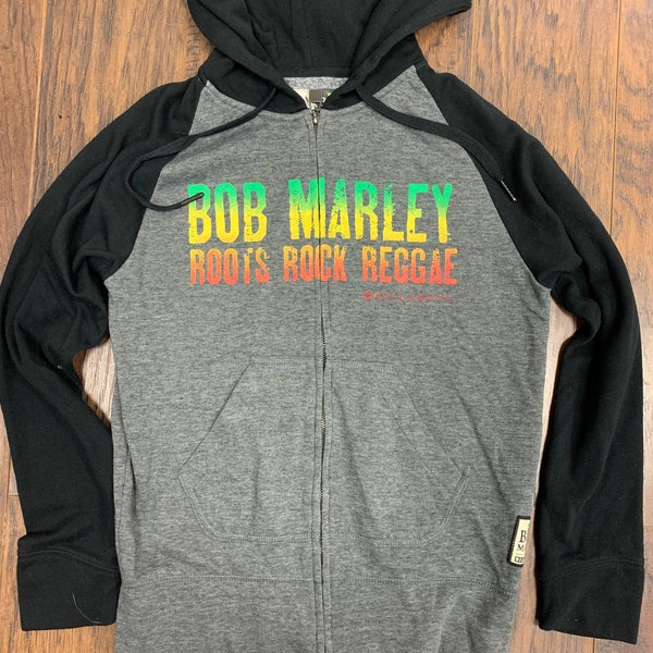 Vintage Bob Marley Billabong zippered hoodie small