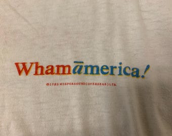 Vintage WhamAmerica! 1985 tour t shirt Small