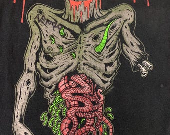 Vintage Necro T shirt Autograped size Medium