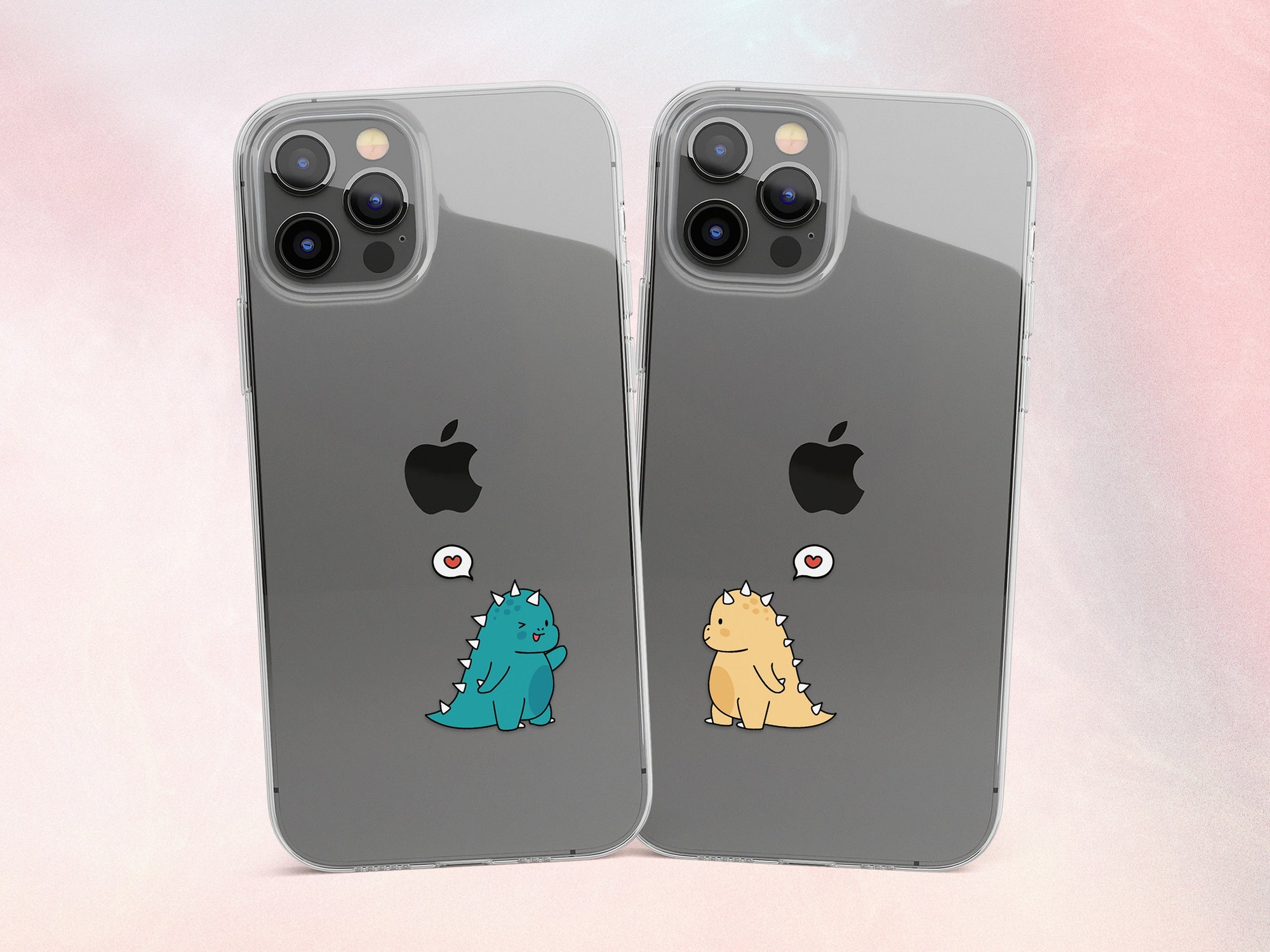 Discover Matching Phone Cases Cute Dinos Cover fits iPhone 13 Pro 12 Mini 11 Pro Xr Xs X SE